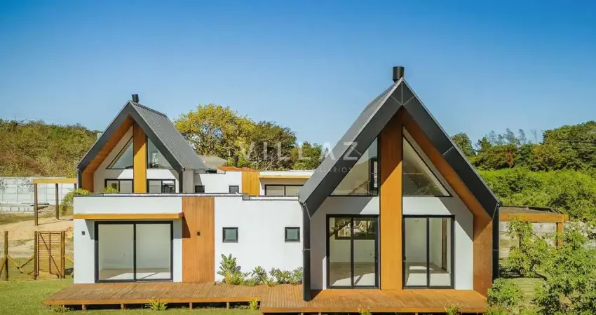 Casa ecoeficiente em condomínio de 9 casas na barra de ibiraquera - sc
