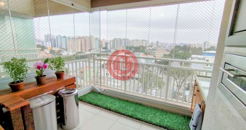 Apartamento à venda na Vila Apiaí (Paraíso), Santo André-SP: 3 quartos, 1 suíte, 2 salas, 2 banheiros, 2 vagas de garagem, 75 m²