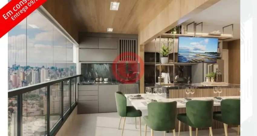 Lançamento; entrega em 09/2025. Apto de 59m2, 2 quartos (1 suíte), varanda gourmet, 1 vg e lazer completo à venda no Bairro Jardim em Santo André-SP!