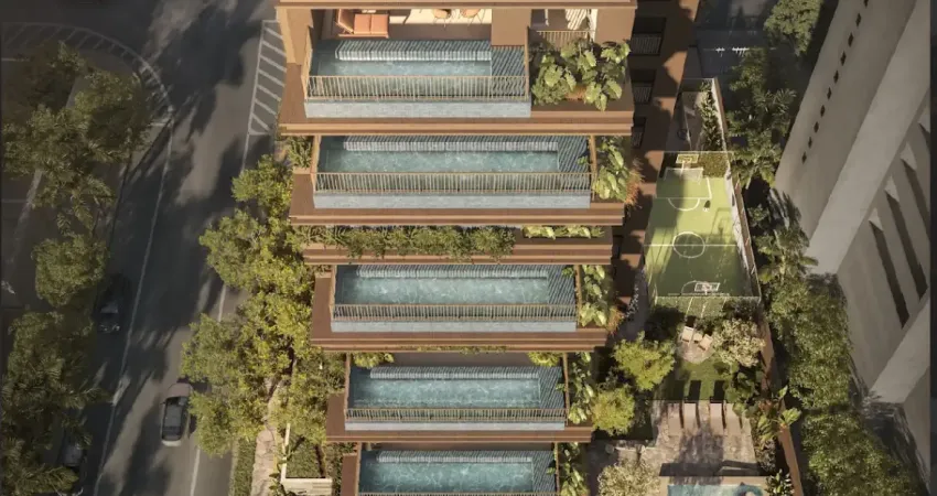 Apartamento de luxo 448m2 em frente ao parque areião com piscina na varanda, 1 por andar e vaga gigante para ram e vaga para esportivo de alto luxo