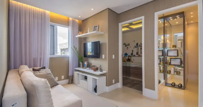 Apartamento 50m² à venda com 2 dormitórios e varanda gourmet na vila curuçá, santo andré