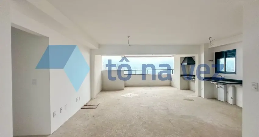 Apartamento 122m² à venda com 3 dormitórios e varanda gourmet na vila assunção, santo andré - sp