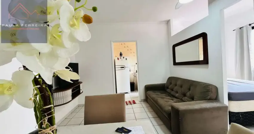 Apto 1 dorm na guilhermina - prédio frente mar - elevador e garagem