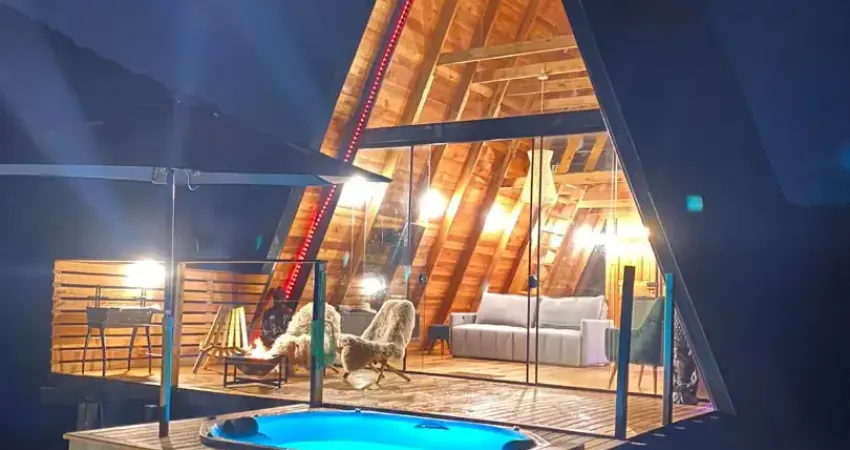 Linda chácara em anitapolis, já com chalé para investimento em airbnb