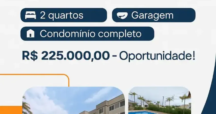 Apartamento no residencial jardins de sintra – sertão do maruim, são josé/sc oportunidade por r$ 225.000,00