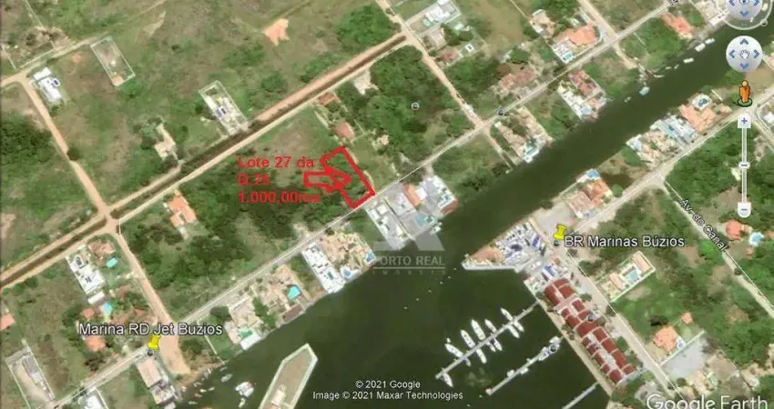 Terreno à venda, 1000 m² por R$ 550.000,00 - Marina - Armação dos Búzios/RJ