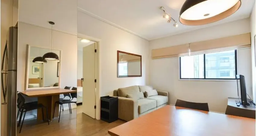 Apartamento à venda no Jardim Paulista, com 1 quarto, 1 vaga, 1 suíte, 2 banheiros, 50m²