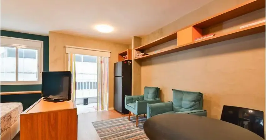 Apartamento à venda na República, com 1 quarto, 1 banheiro, 1 vaga, 37m²