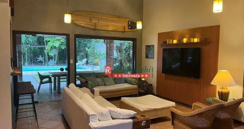 Casa com 4 dormitórios, 244 m² - venda por R$ 4.100.000,00 ou aluguel por R$ 3.600,00/dia - Riviera Módulo 18 - Bertioga/SP