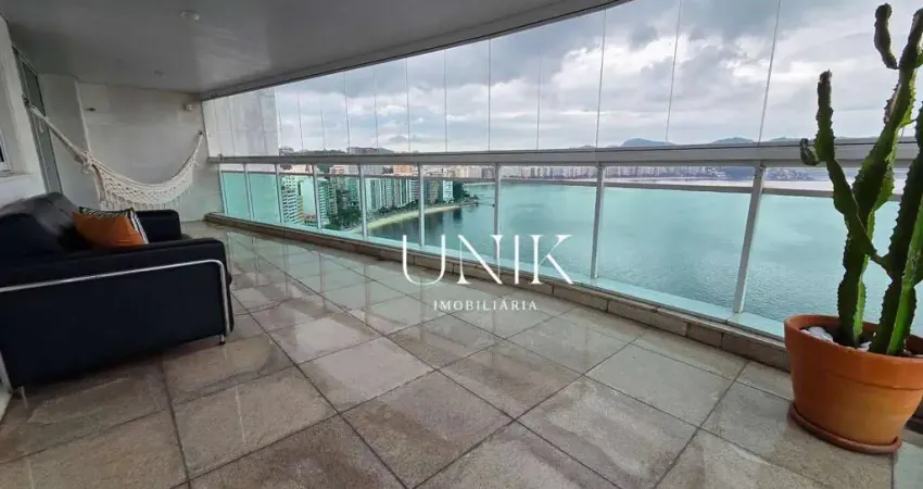 Excelente apartamento frente mar com varanda e 4 vagas no ingá!!