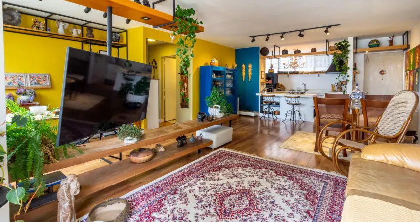 Lindo apartamento de 2 quartos (107m²) com conceito aberto no bigorrilho