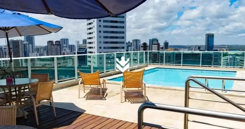 Apartamento com vista mar em Boa Viagem com 02 quartos (1 suíte)