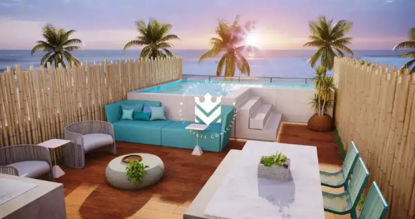 Cobertura com Piscina Privativa no Paraíso de Porto à beira-mar – Última Unidade! Por apenas R$1.920.000,00!