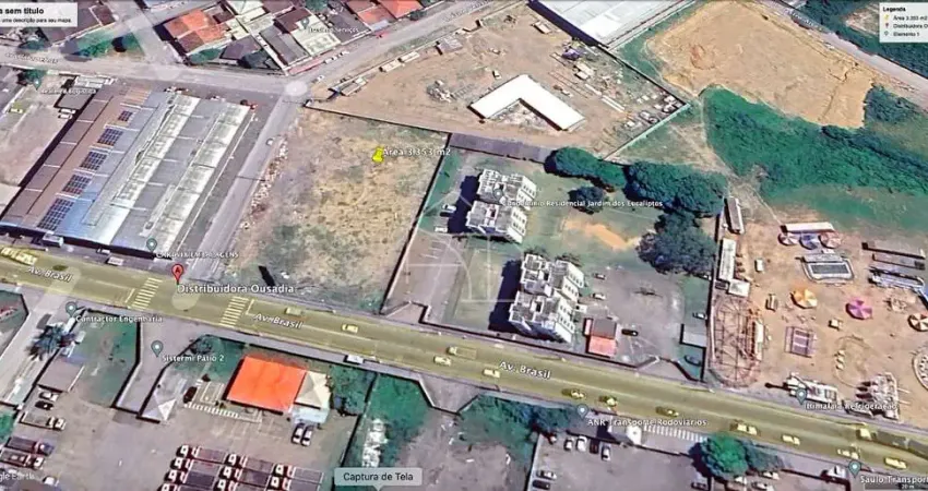Terreno na Avenida Brasil 3.353 metros Novo Horizonte, Serra