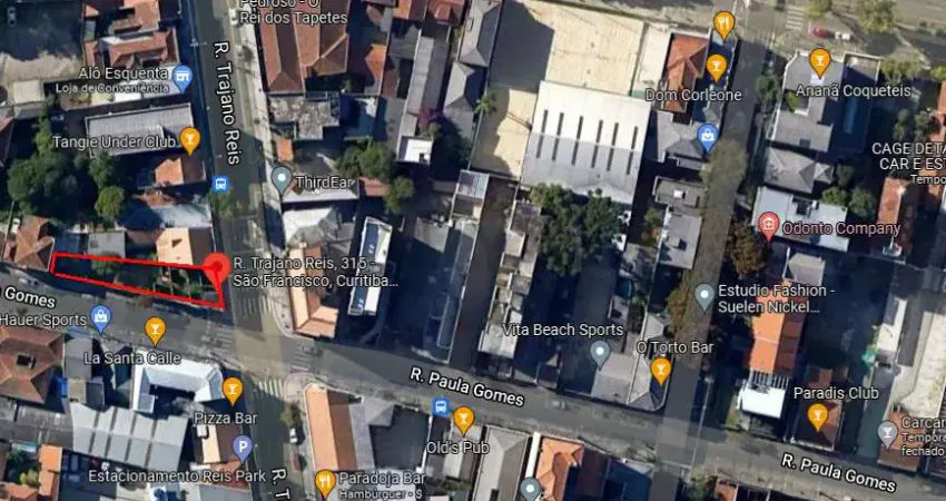 Terreno à venda na Rua Trajano Reis, 315, Centro, Curitiba