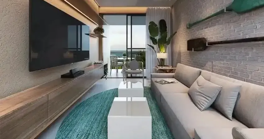 Apartamento com 32 m² na beira mar da Praia dos Carneiros em Tamandaré -PE