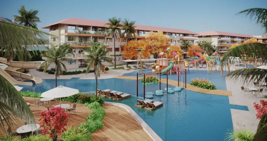 Apartamento com 109 m² 3 quartos sendo 2 suítes e 2 vagas na beira mar de Muro Alto Porto de Galinhas