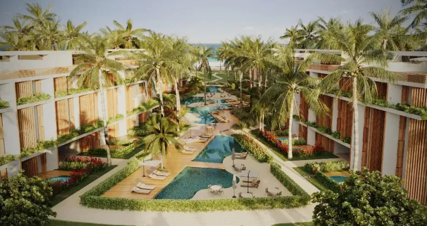 Apartamento com 172 m² com 3 suítes na beira mar do pontal do cupe porto de galinhas