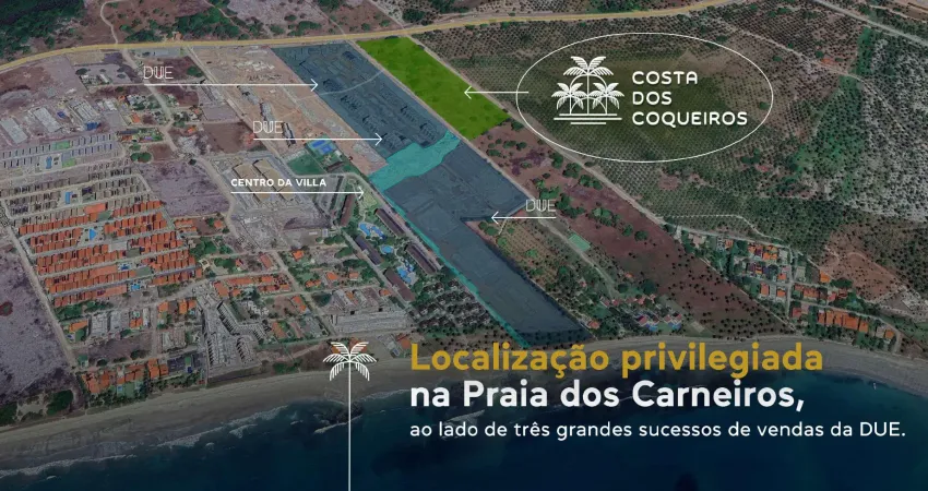 Lançamento praia dos carneiros - due incorporadora a poucos metros do mar