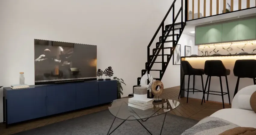 Loft com mezzanino na praia dos carneiros  com vista para o mar