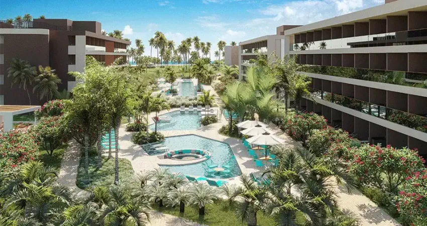 Flat 32 m² beira-mar no beach class carneiros – viva o paraíso