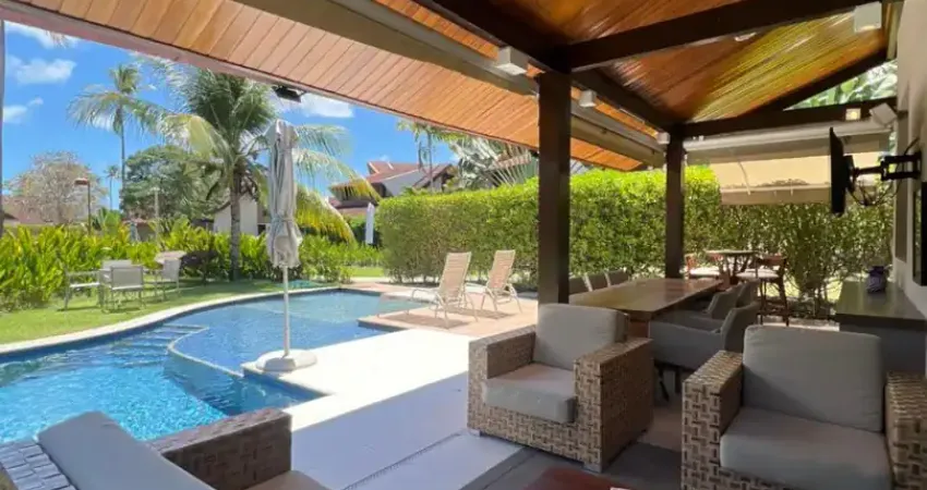 Casa mobiliada com 225 m² 3 quartos, pé na areia em muro alto/porto de galinhas ipojuca-pe