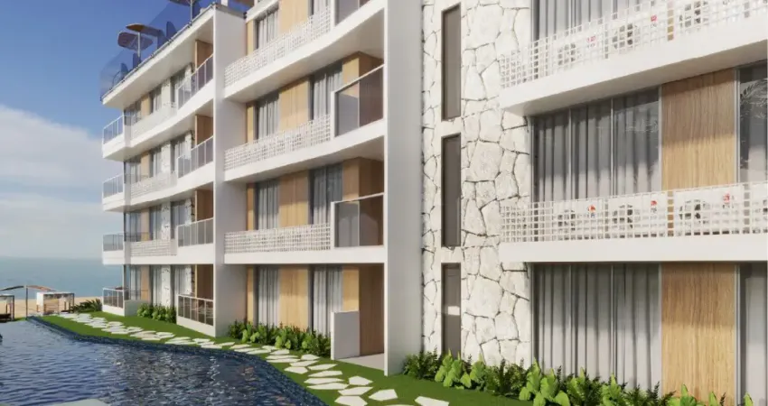 Viva o paraíso: apartamento com 2 quartos, pé na areia na praia dos carneiros