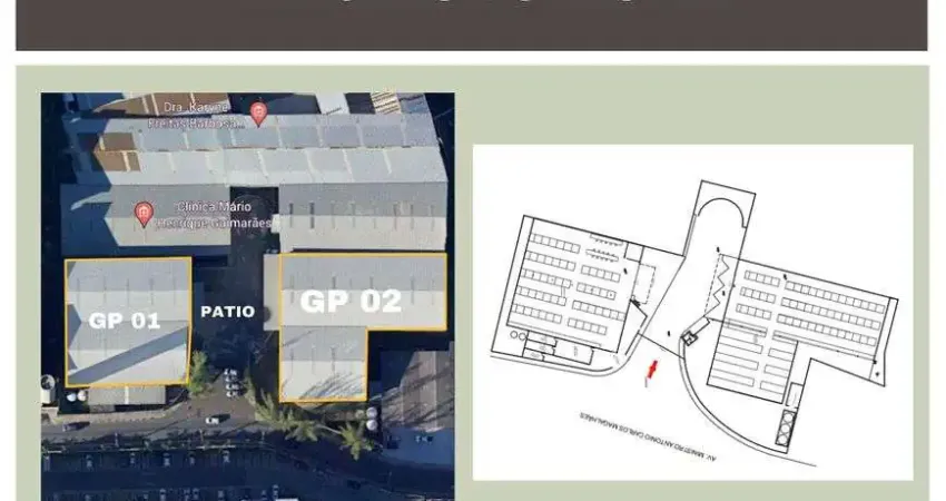 Galpão para aluguel possui 1200 metros quadrados em Miragem