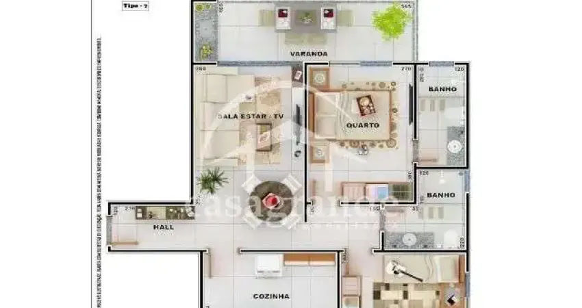 Apartamento com 2 quartos à venda no Centro, Uberlândia 