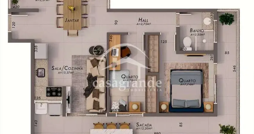 Apartamento com 2 quartos à venda na Nossa Senhora das Graças, Uberlândia 