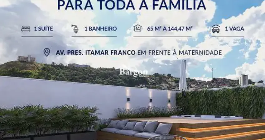 Apartamento garden com 2 quartos sendo 1 suíte a venda no Bairro São Mateus em Juiz de Fora