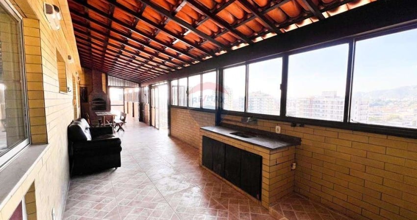 Cobertura Espetacular de 173m² , 4 quartos com vista panorâmica no Meier