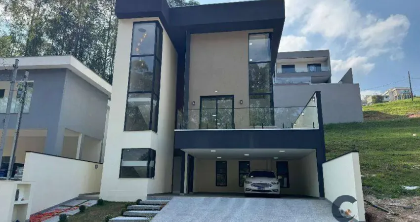 Exuberante e moderna casa com 3 suítes na aldeia da serra, barueri - 384m²