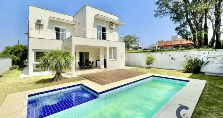 Maravilhosa casa contemporânea com 4 suítes, varanda gourmet e piscina!