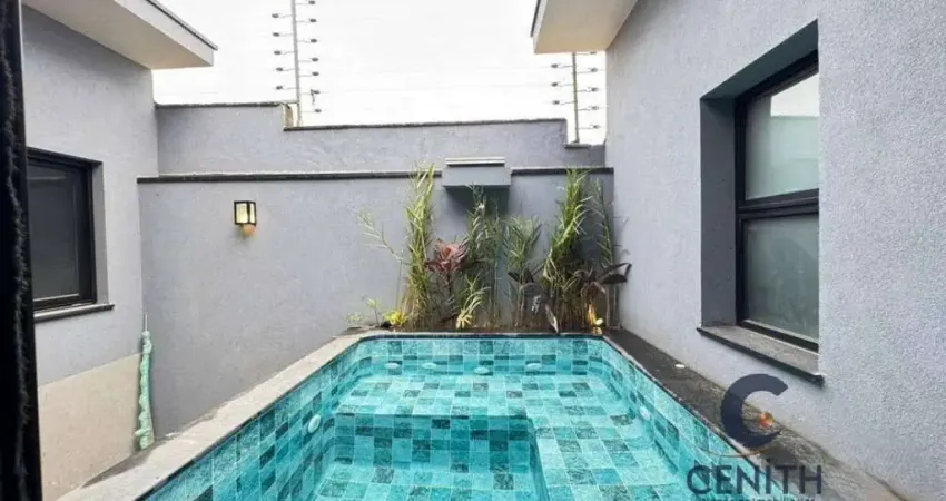 Casa nova com 03 dorms/02 suítes com piscina em condomínio - sorocaba