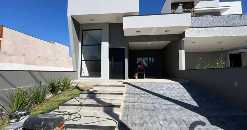 Casa térrea nova 123m2 com 03dorms/02 suítes em condominio - sorocaba