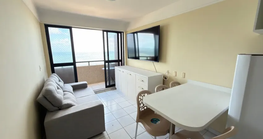Apartamento mobiliado com vista mar em ponta negra 2/4 no maximum flat