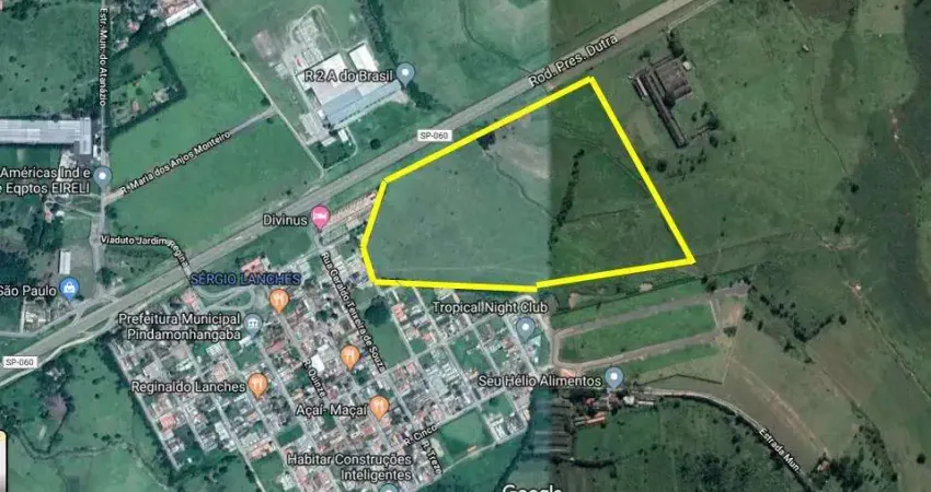 Terreno com 259.035 m² – Frente para Rodovia Presidente Dutra | Zona Mista (Residencial e Comercial)