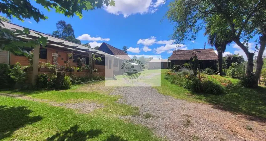 Sítio com estrutura para pousada ja montada em campo alegre/sc, com ponte de 1884, analisa permuta