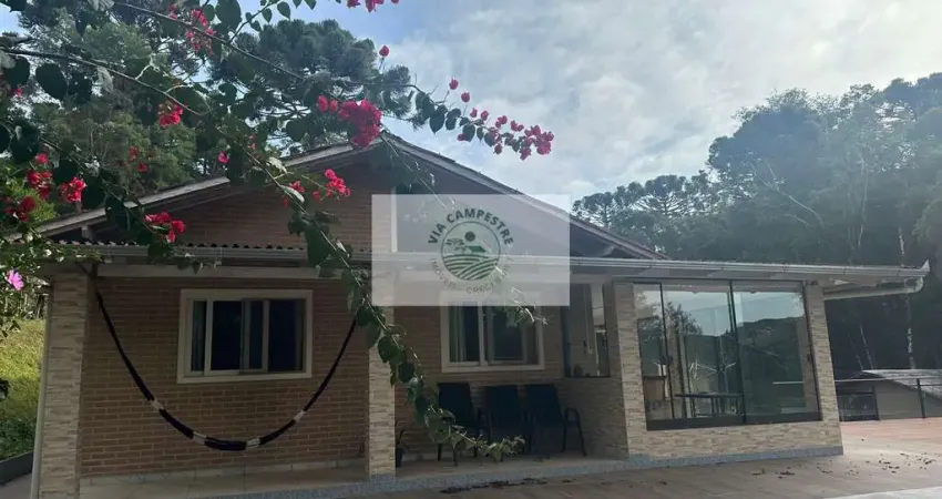 Sítio com 30.406 m², casa com 3 dormitorios, lagos, riacho, araucarias, porteira fechada, em fragosos