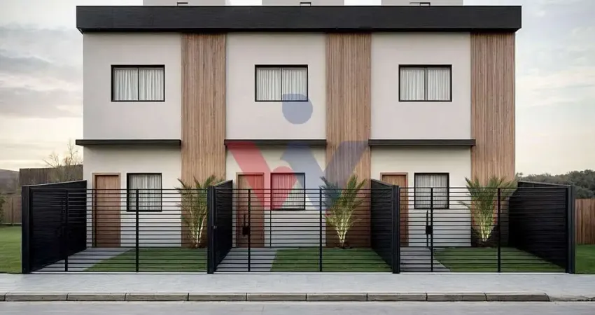 Casa Nova à Venda no Pinheirinho 2 Quartos, Quintal e Segurança