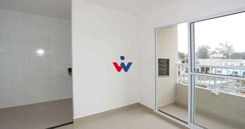 Apartamento 2 dormitórios, sacada churrasqueira, à venda, 44 m - Novo Mundo
