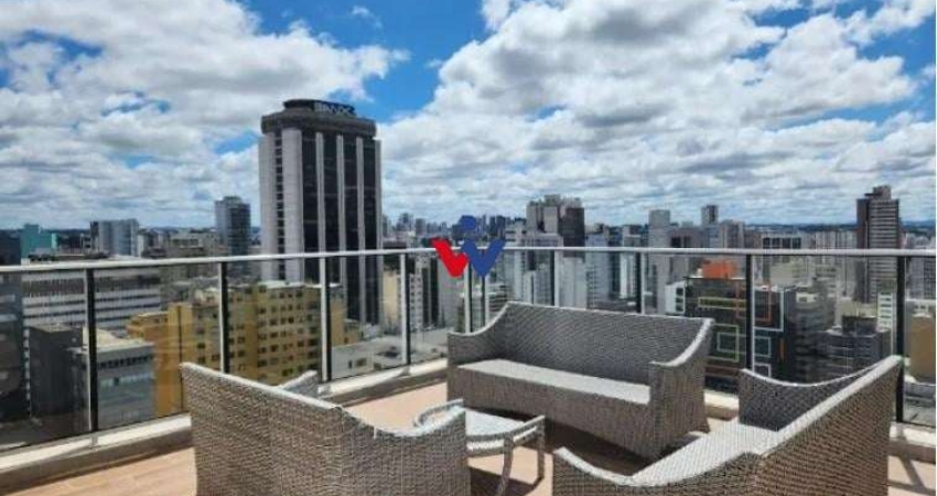Studio mobiliado no Centro de Curitiba, 33m  por apenas 250.000, Ideal para rentabilizar