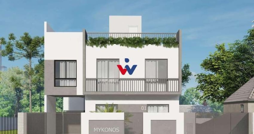 Prontos para Morar  Sobrados com Terraço e 3 Quartos no Xaxim.  627.000,00