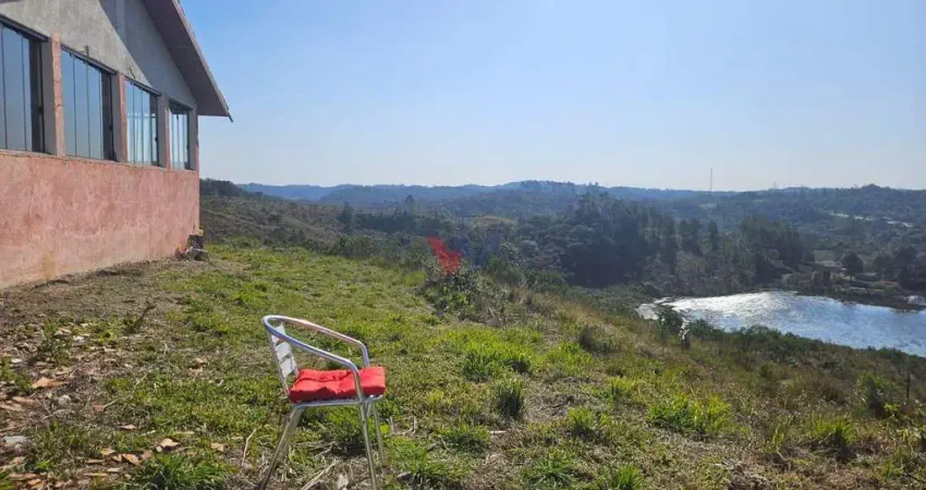 Chácara à venda em são josé dos pinhais casa ampla, vista para lago e natureza