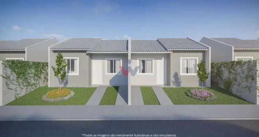 Casas de 2 quartos com quintal e churrasqueira  conforto e lazer para a família