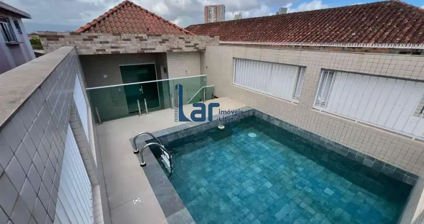 Casa / sobrado para venda em santos, boqueirão, 3 dormitórios, 3 suítes, 6 banheiros, 2 vagas