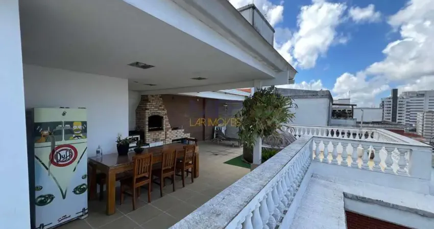 Cobertura para venda em santos, boqueirão, 3 dormitórios, 1 suíte, 4 banheiros, 2 vagas