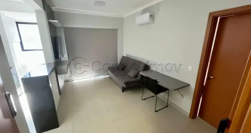 Apartamento mobiliado de 40m² com suíte para locação - Jardim Recreio