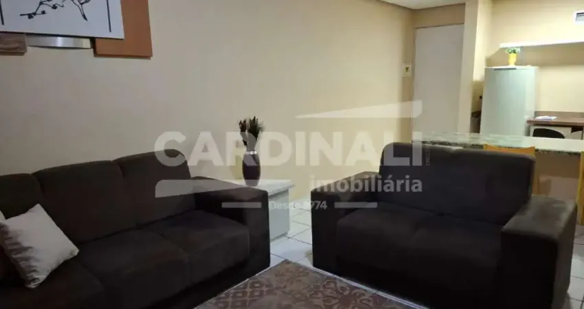 Flat de 49m² com 01 dormitório e serviço de quarto incluso - centro